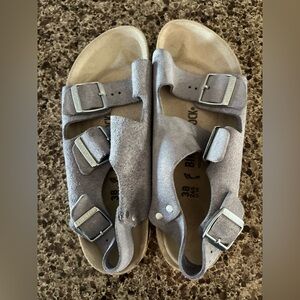 Birkenstock  Silver Sandals